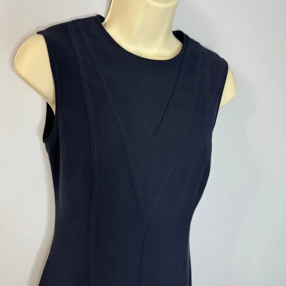 Louis Vuitton Uniformes Navy Fit & Flare Mini Dress Classic Office Sz 32 -2